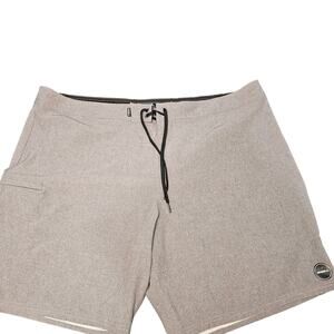 O'Neill Men's Gray Hyperfreak Board Shorts Size 42 Swim Surf Golf Grunge